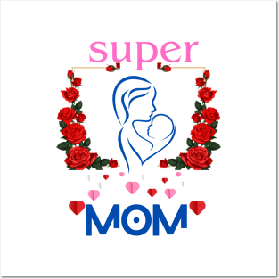 Super Mom Themed Design Posters and Art